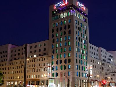 Exterior view of Vienna House Andel's Berlin by night
