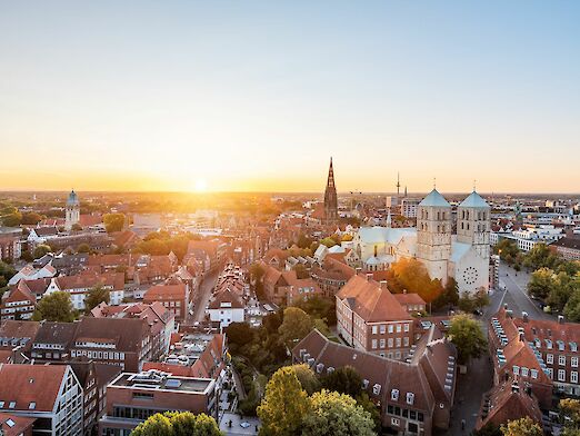 Blick auf Münster aus der Luft
