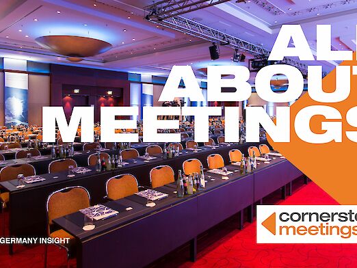 Visual by Cornerstone Meetings showing a meeting room